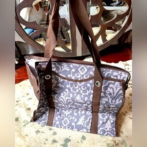 Thirty-one all-day organizing tote - grey Parisian pop